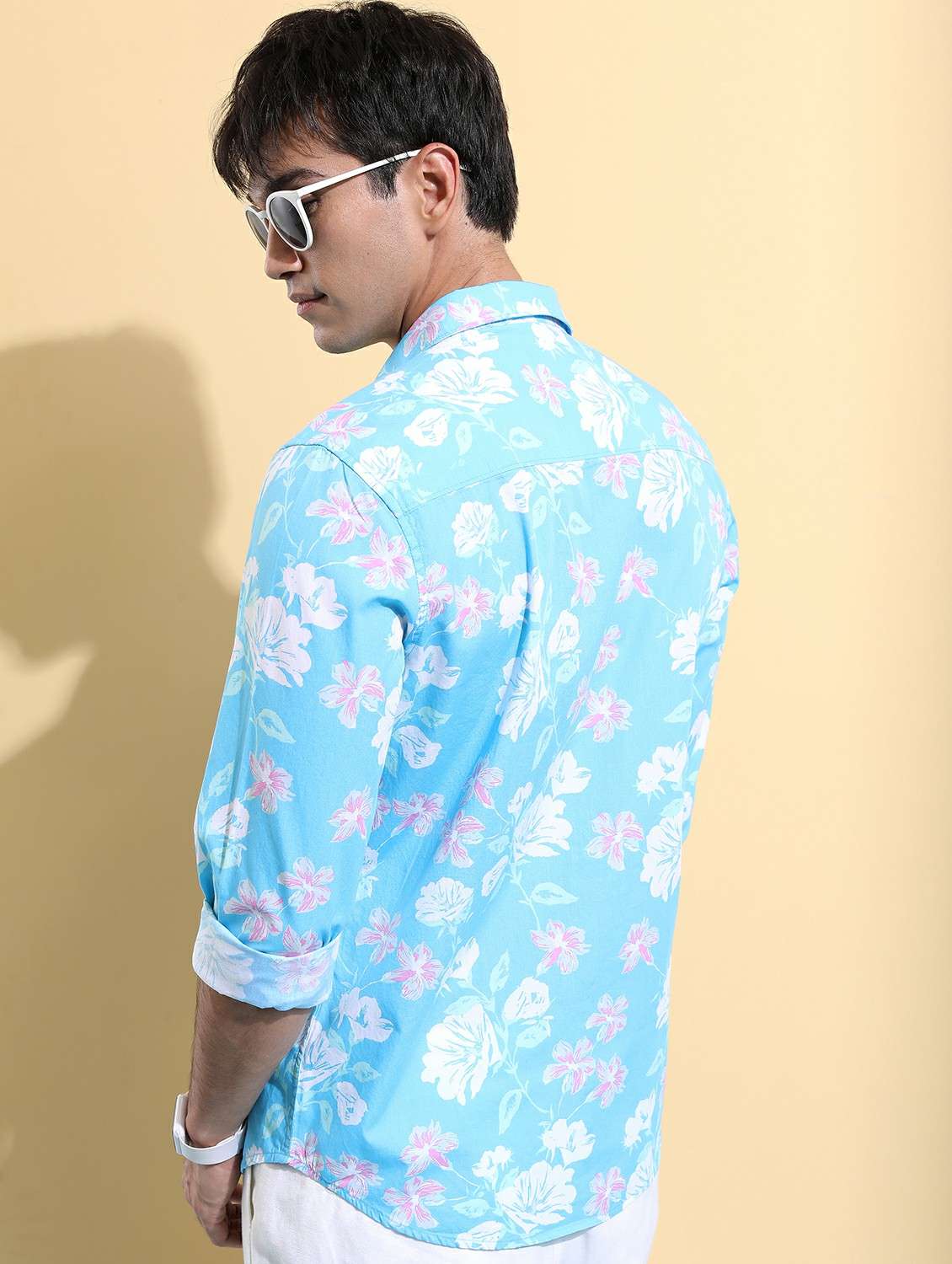 men collared printed casual shirt - 21486859 -  Standard Image - 2