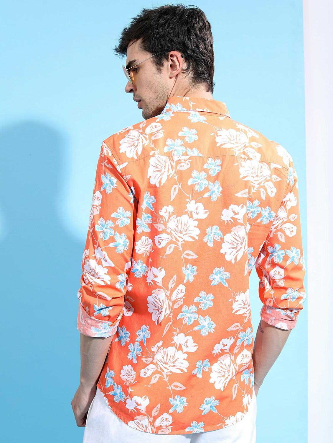 men collared printed casual shirt - 21486860 - Standard Image - 2