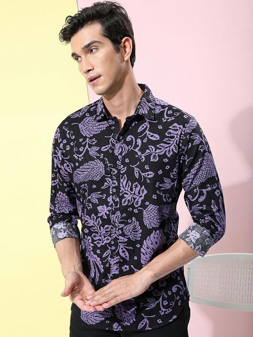 men collared printed casual shirt - 21486863 -  Standard Image - 0