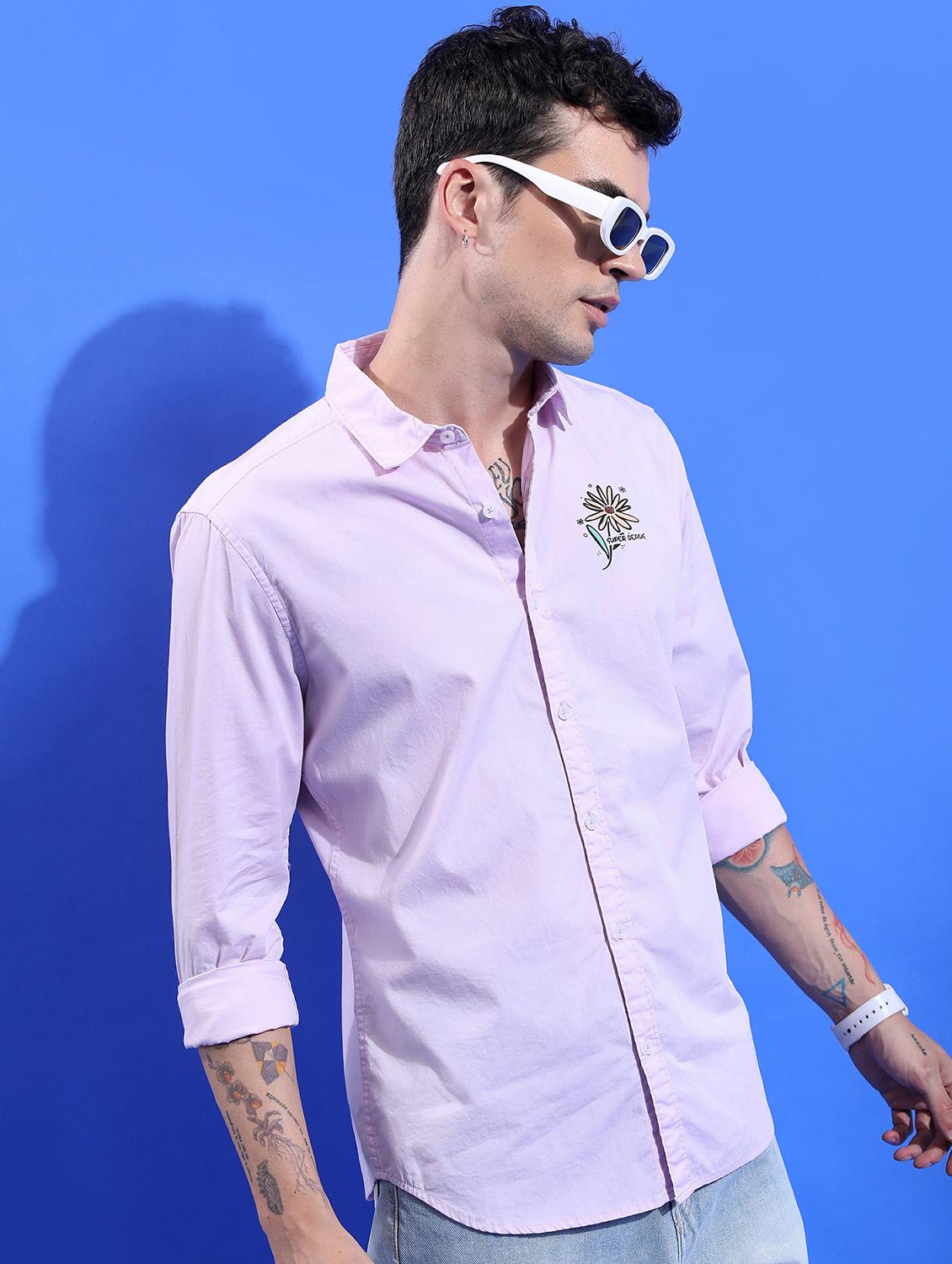 men collared graphic printed casual shirt - 21486867 - Standard Image - 2