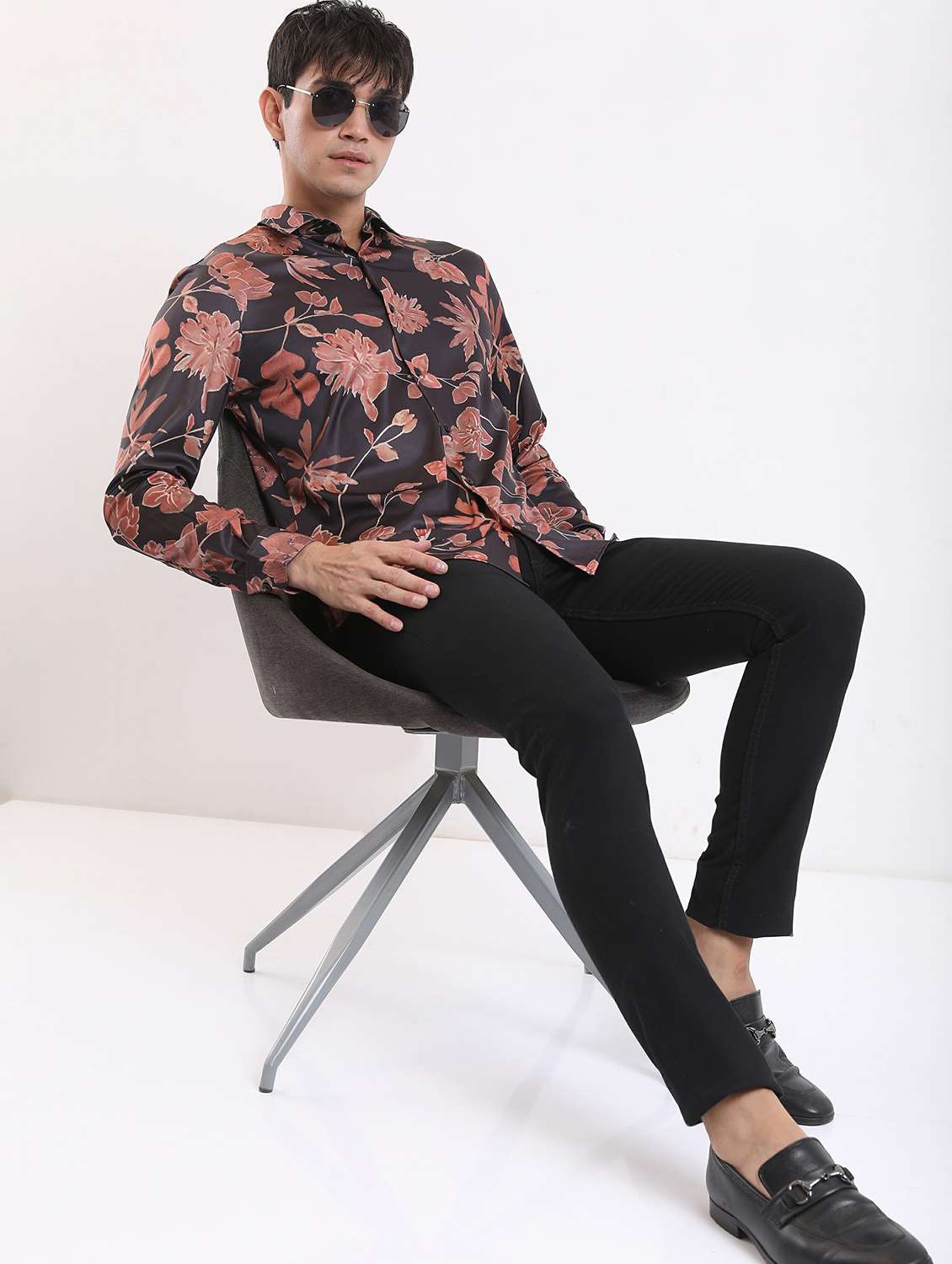 men collared printed casual shirt - 21486869 -  Standard Image - 2