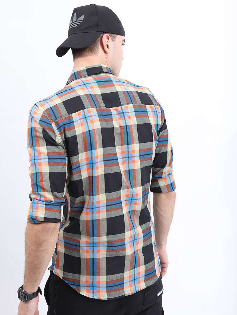 men printed collared casual shirt - 21486937 -  Standard Image - 2