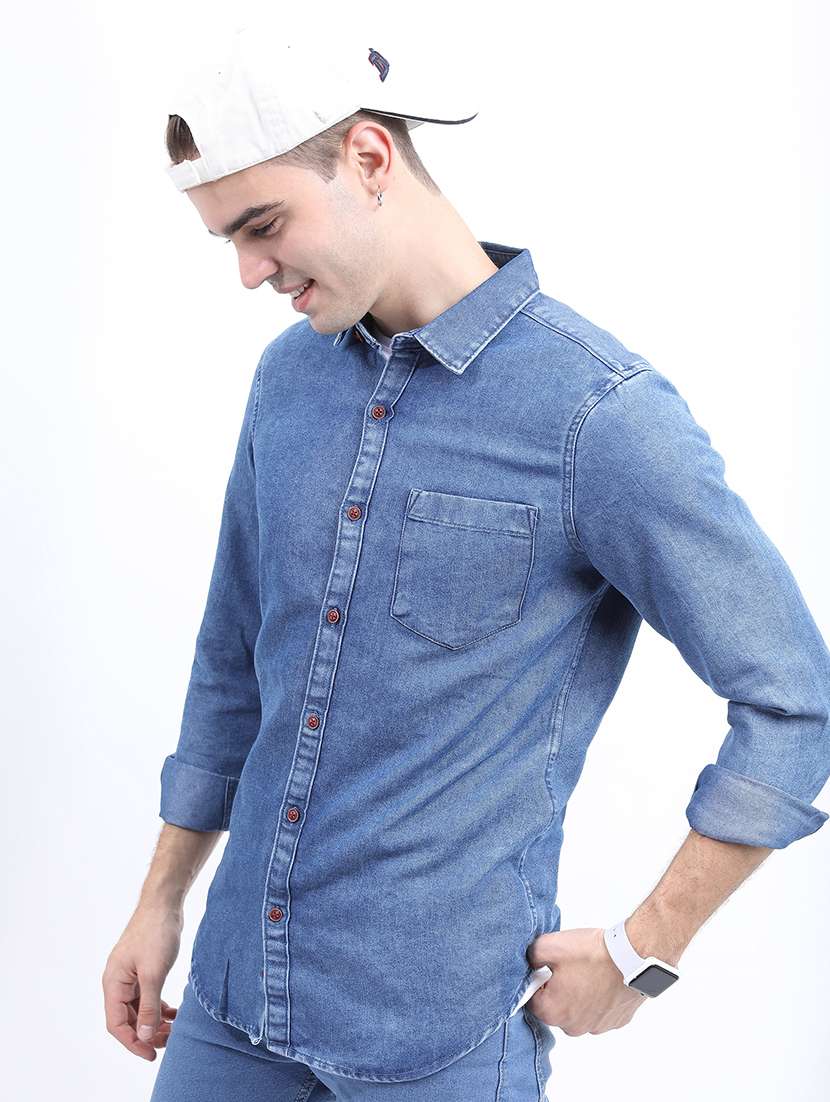 men printed collared back print casual shirt - 21486943 -  Standard Image - 2