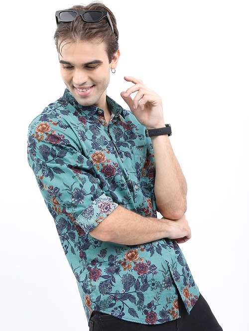 men printed collared casual shirt - 21486979 -  Standard Image - 0