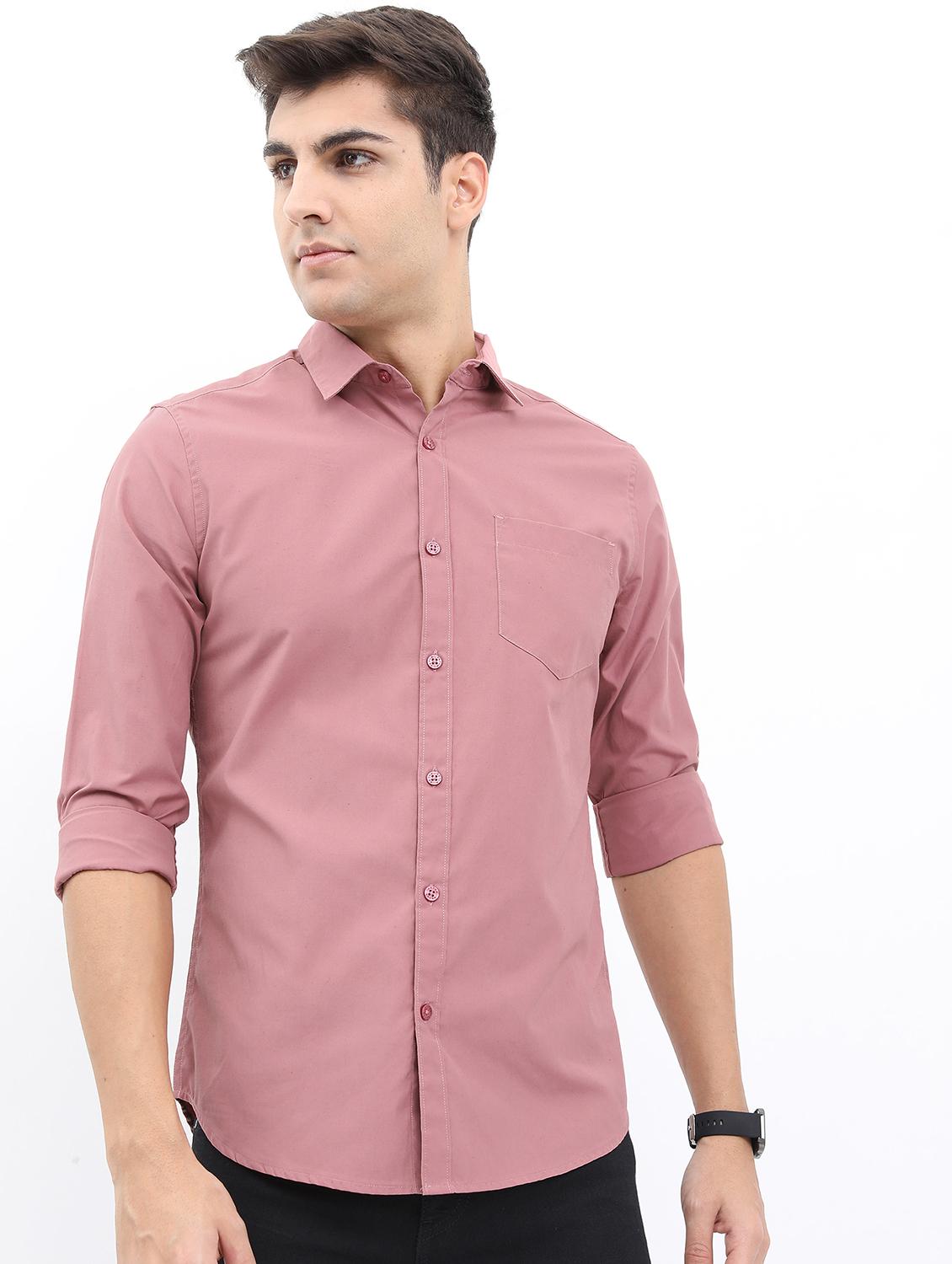 men solid collared casual wear shirt - 21487090 - Zoom Image - 0