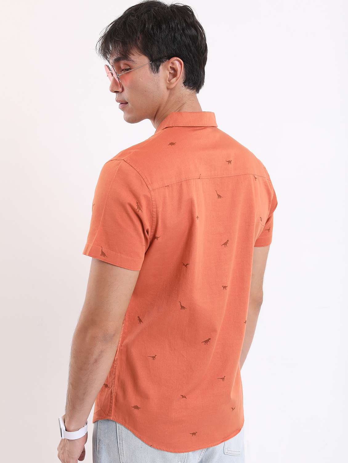 men collared printed casual shirt - 21487134 -  Standard Image - 2