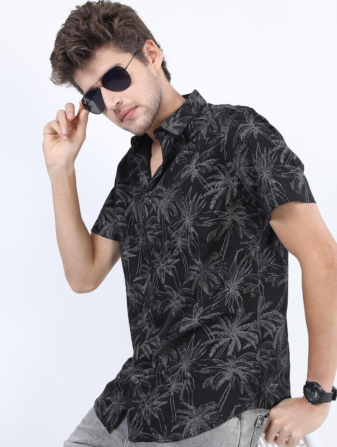 men short sleeved printed casual shirt - 21487167 - Standard Image - 2