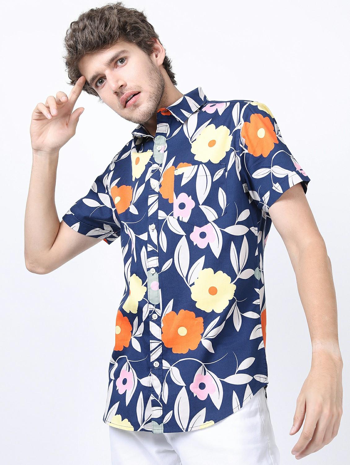 men collared short sleeves casual shirt - 21487291 - Standard Image - 2