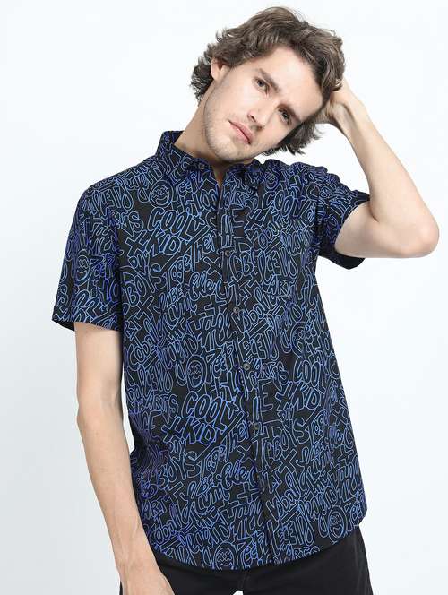 men short sleeved printed casual shirt - 21487408 -  Standard Image - 0