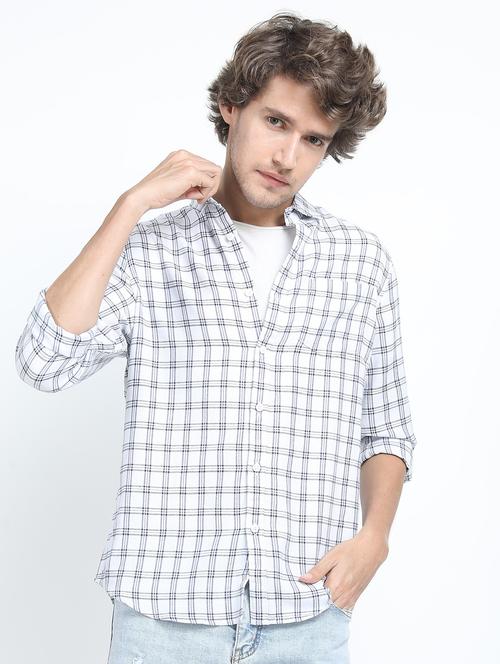 men long sleeved checkered casual shirt - 21487415 -  Standard Image - 0