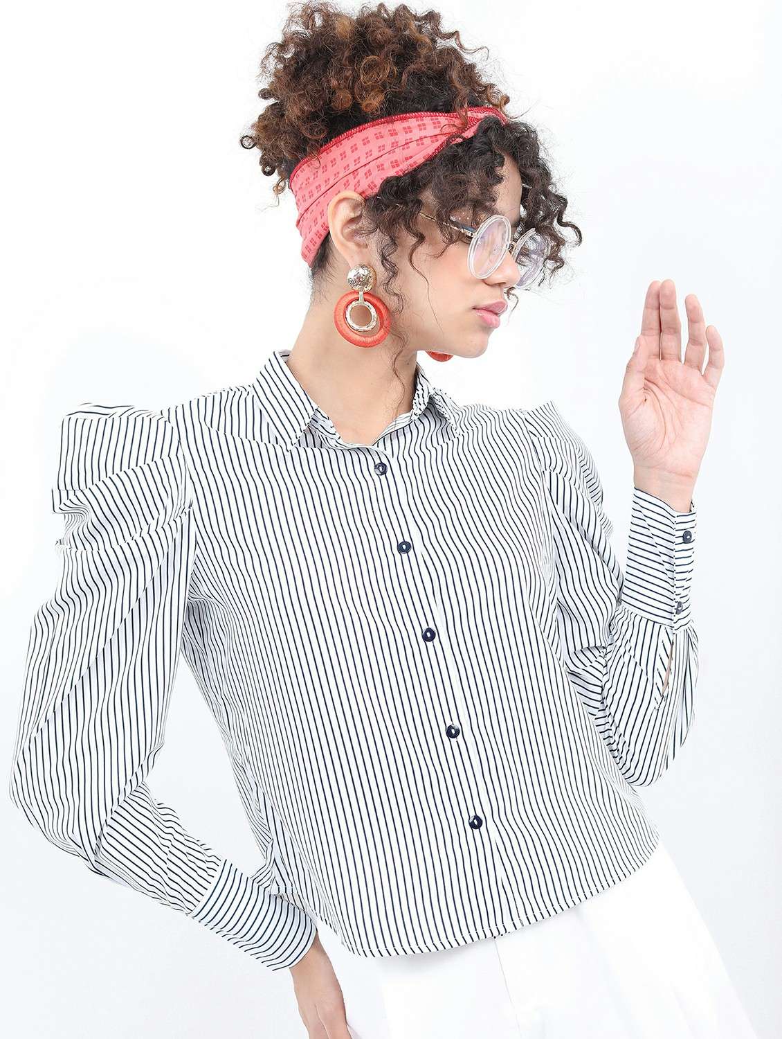 women white stripes shirt top