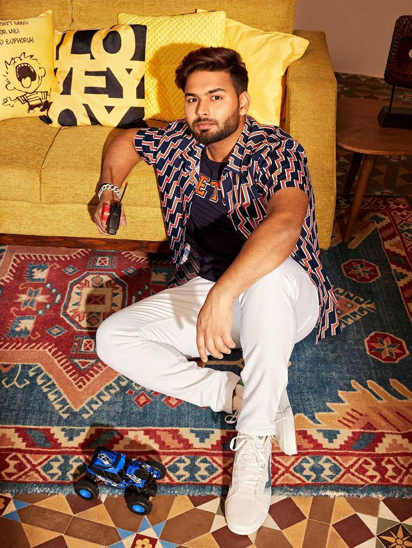 men collared printed casual shirt - 21487562 -  Standard Image - 2