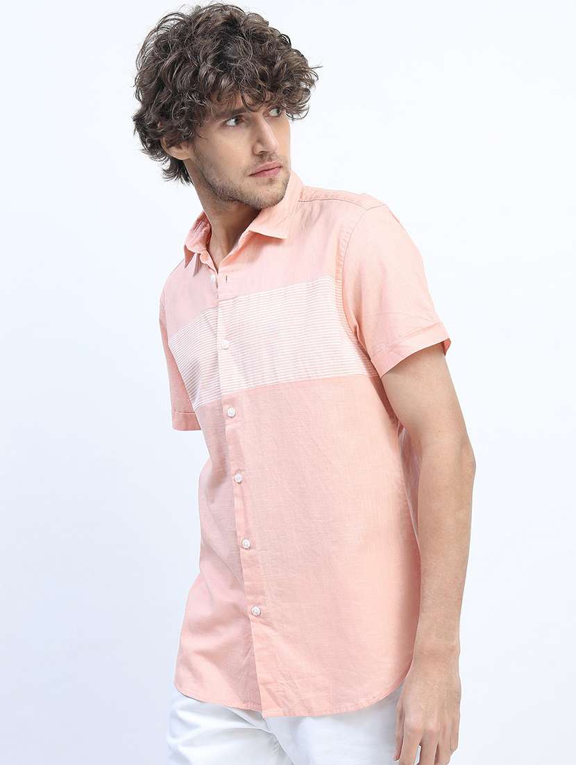 men collared stripes casual shirt - 21487581 -  Standard Image - 2