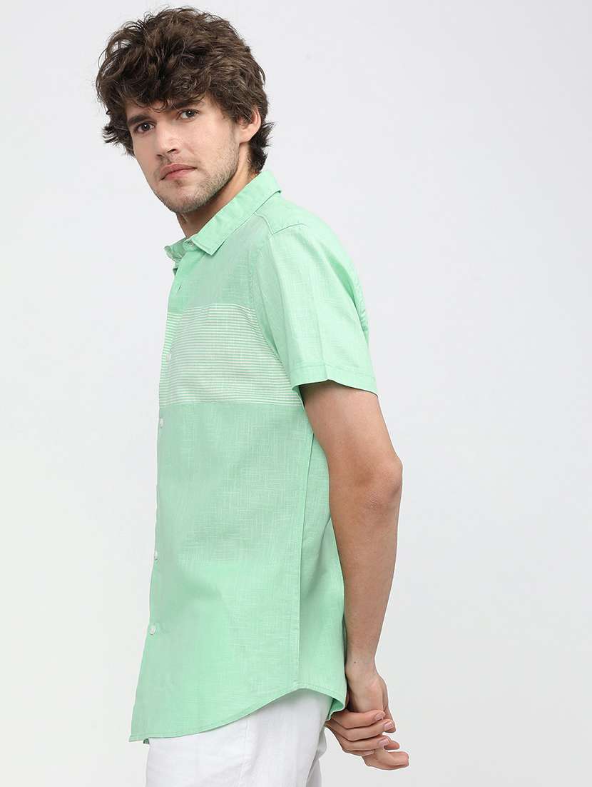 men collared stripes casual shirt - 21487582 -  Standard Image - 2