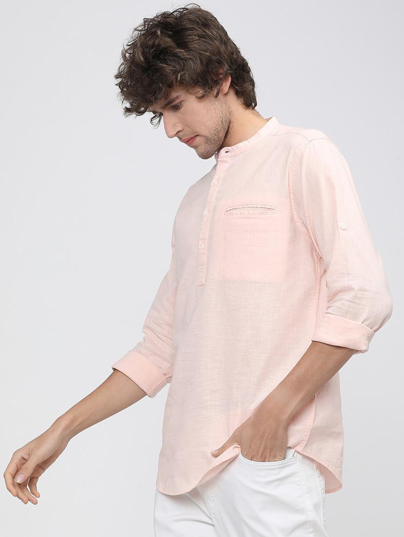men collared solid casual shirt - 21487590 - Standard Image - 2