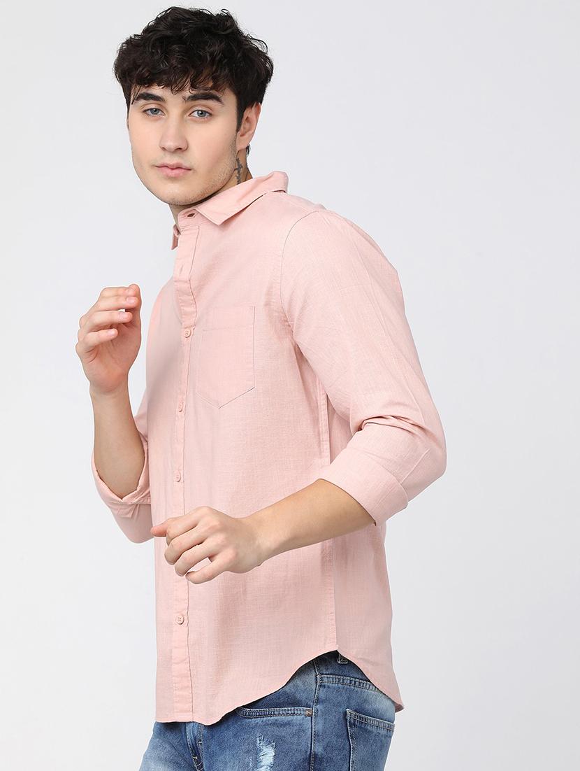 men collared solid casual shirt - 21487627 - Standard Image - 2