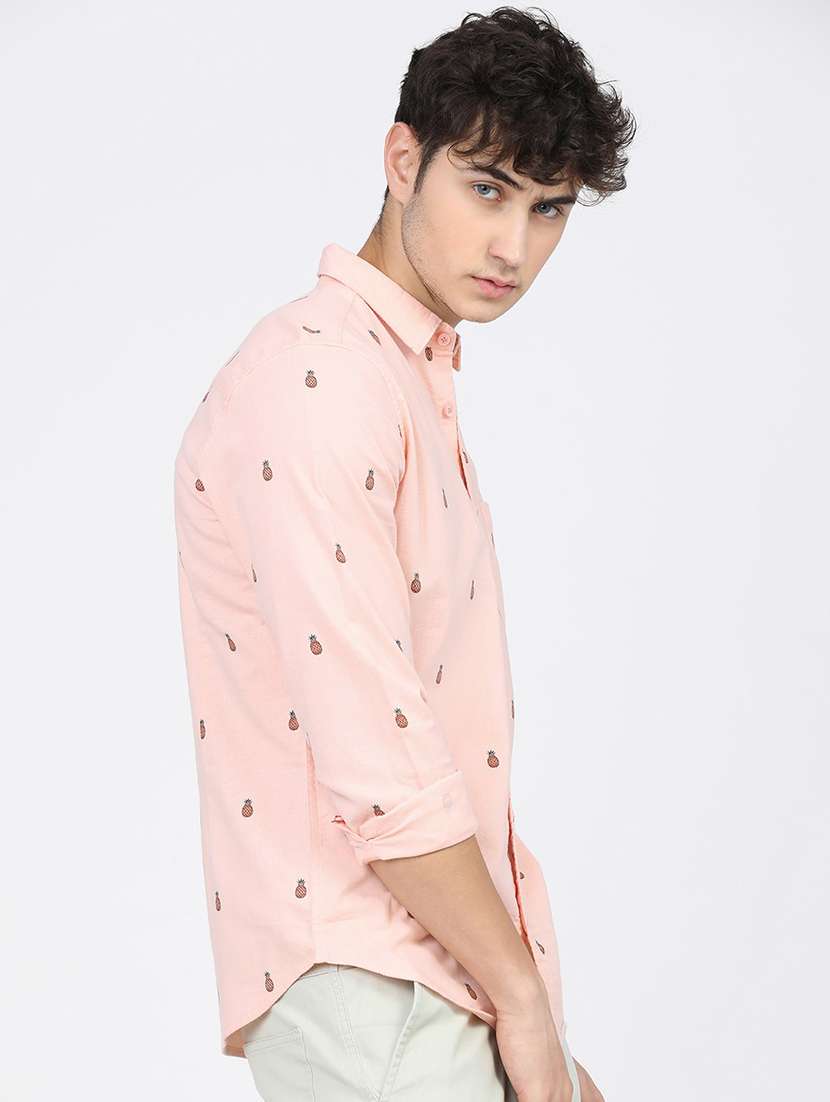 men collared long sleeves casual shirt - 21487690 -  Standard Image - 2