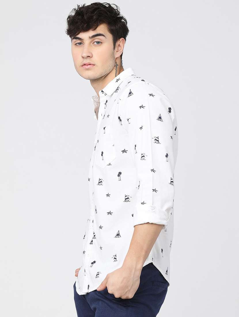 men collared long sleeves casual shirt - 21487693 -  Standard Image - 2