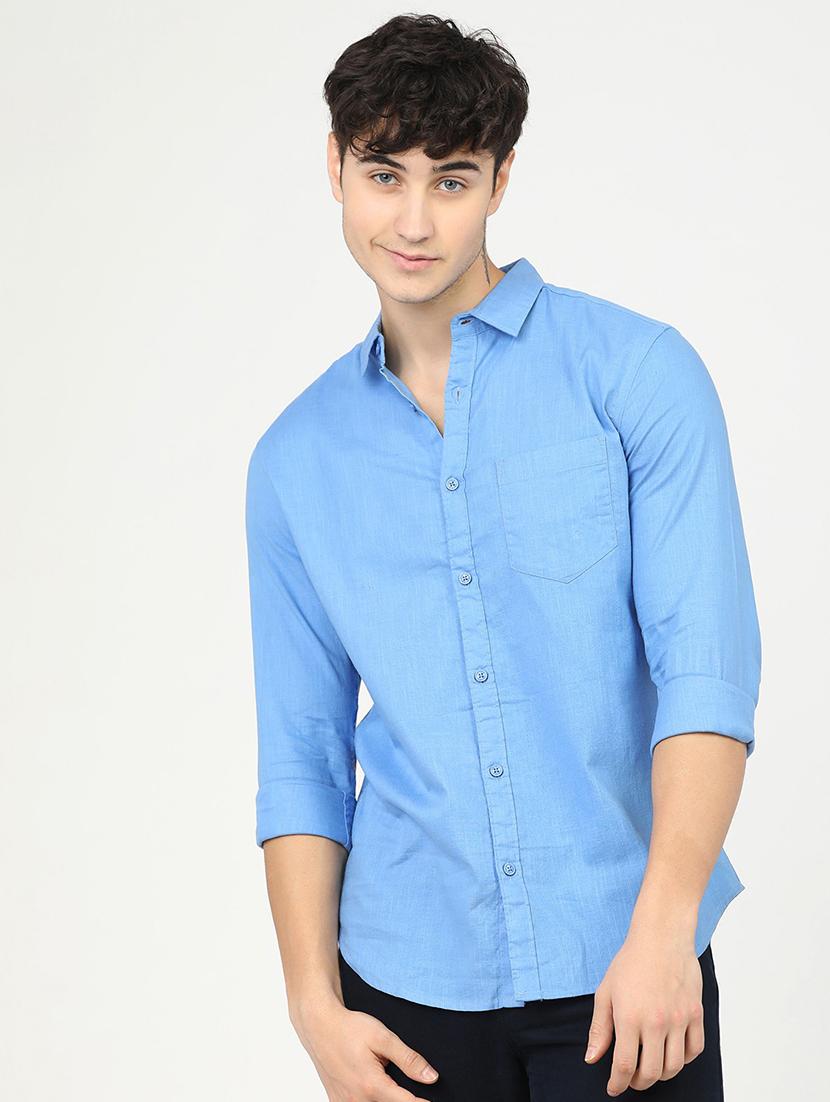 men collared long sleeves casual shirt - 21487702 - Zoom Image - 0