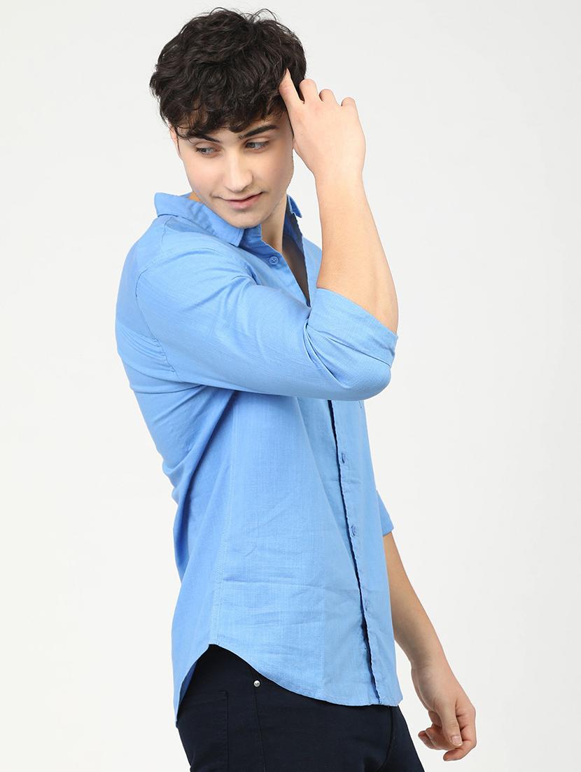 men collared long sleeves casual shirt - 21487702 - Standard Image - 2