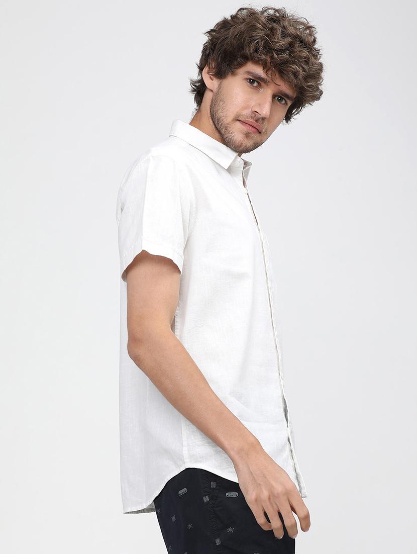 men collared short sleeves casual shirt - 21487711 - Standard Image - 2