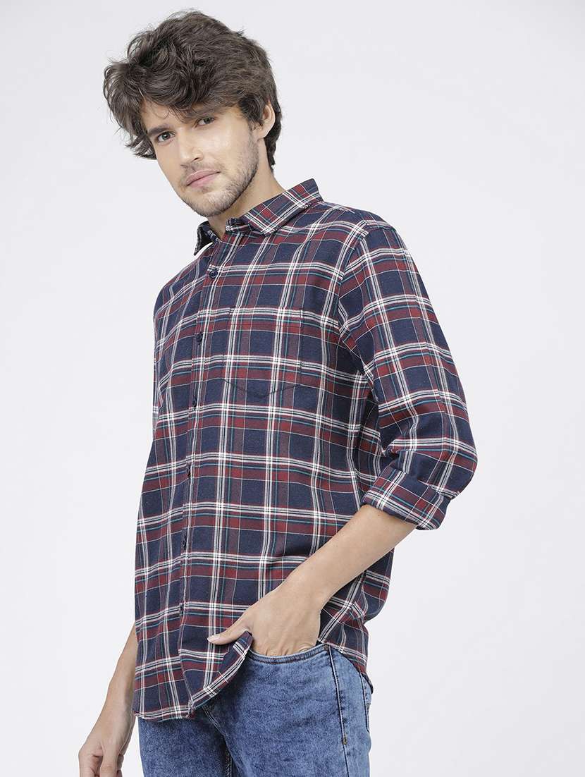 men collared long sleeves casual shirt - 21487716 -  Standard Image - 2