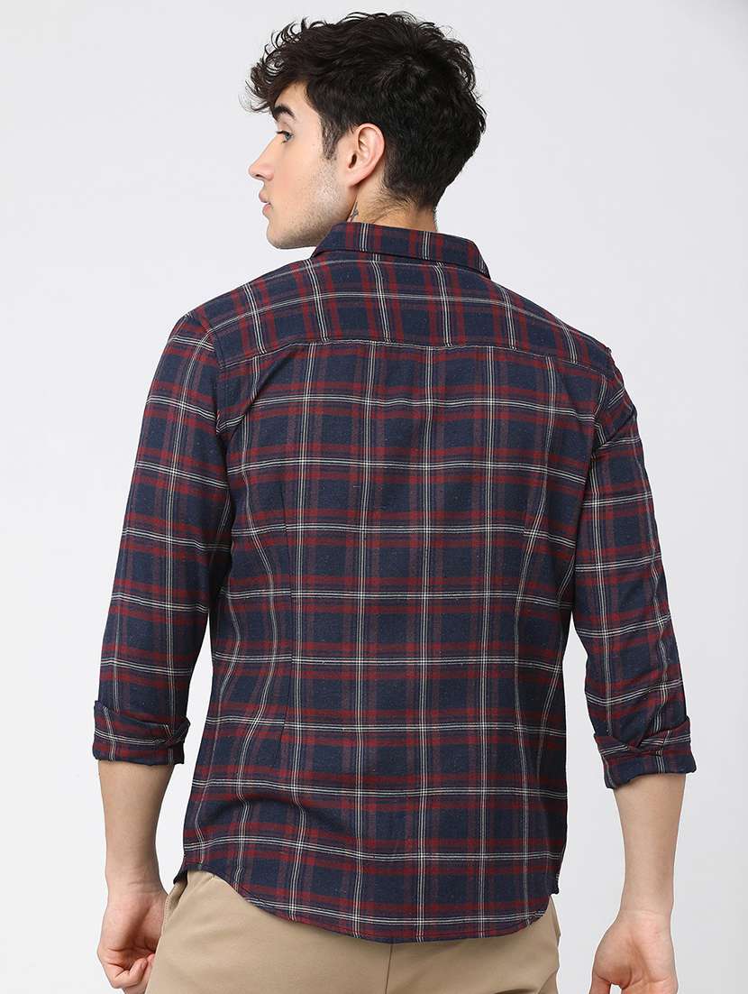men collared long sleeves casual shirt - 21487723 - Standard Image - 2