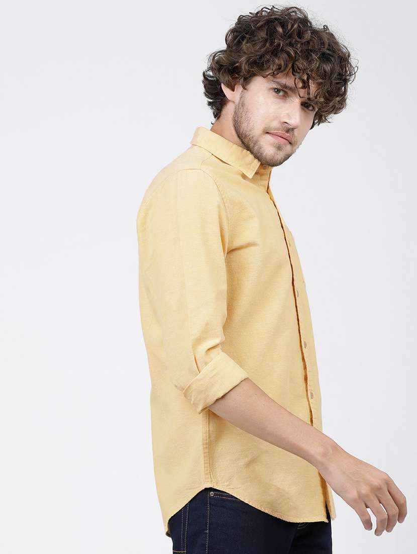 men solid long sleeve casual wear shirt - 21487820 -  Standard Image - 2