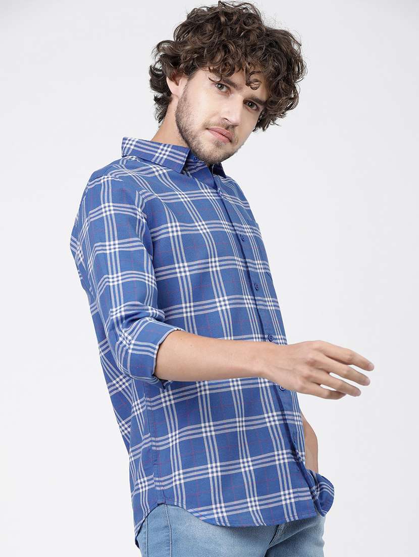 men checkered casual wear shirt - 21487851 -  Standard Image - 2
