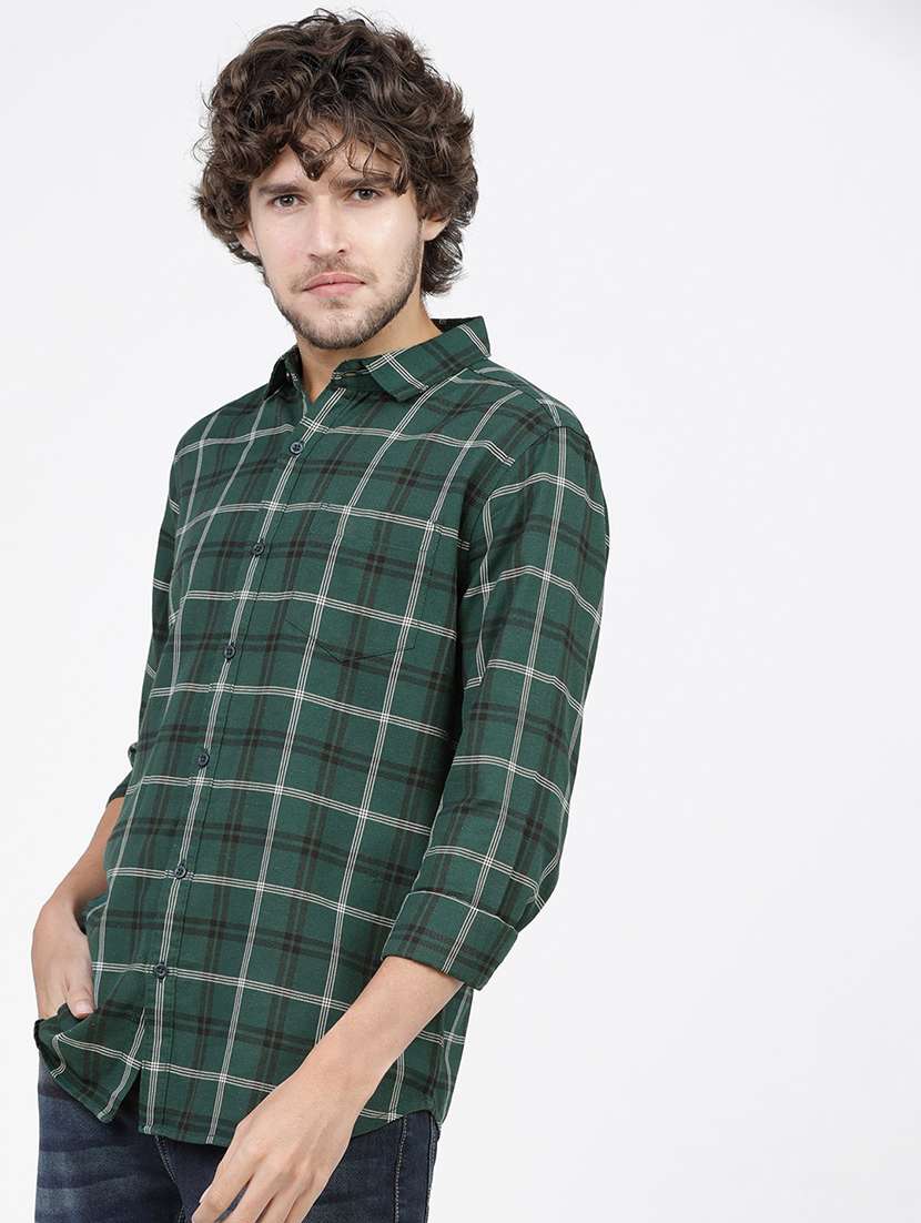 men checkered casual wear shirt - 21487856 -  Standard Image - 2