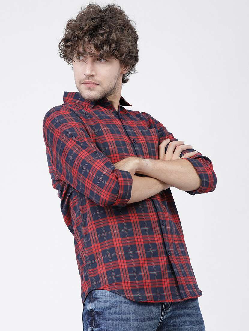 men checkered casual wear shirt - 21487863 -  Standard Image - 2