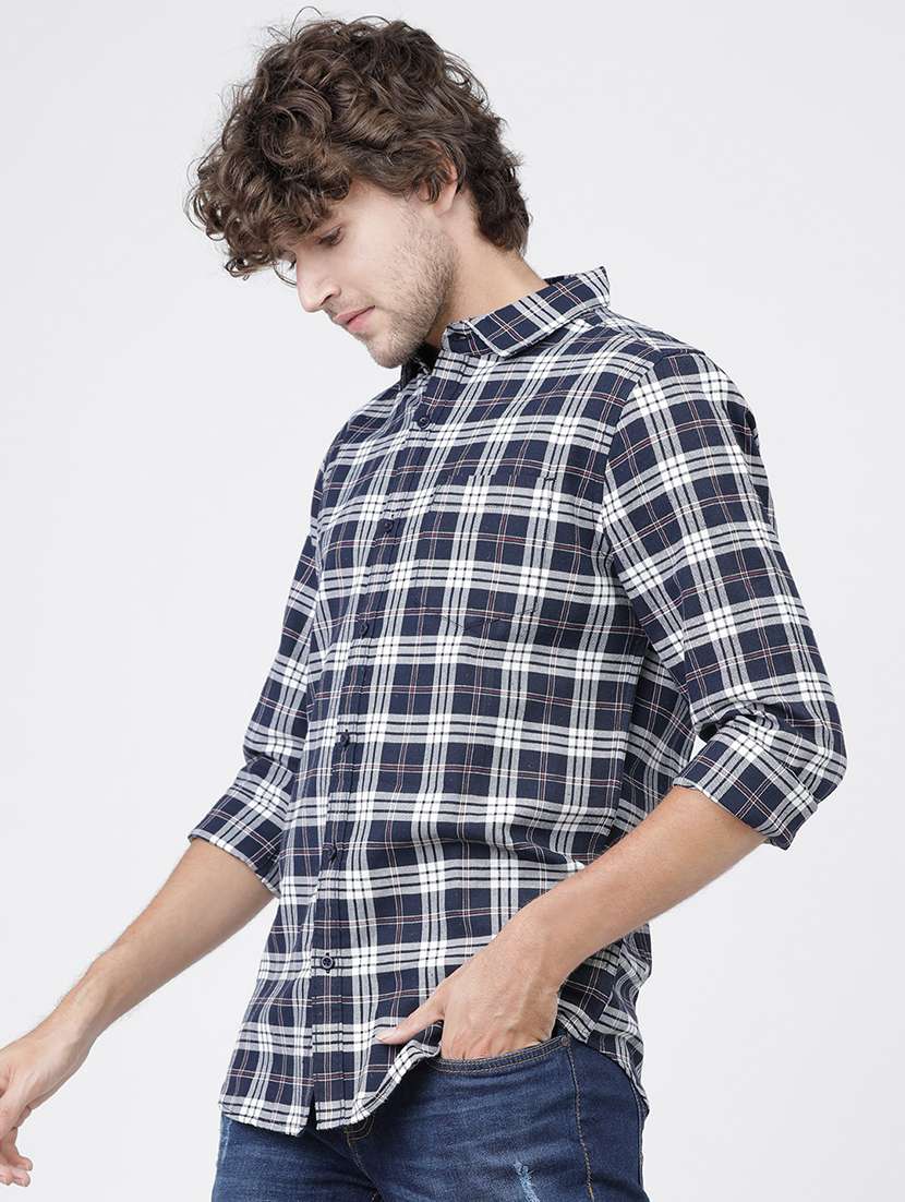 men checkered casual wear shirt - 21487868 - Standard Image - 2