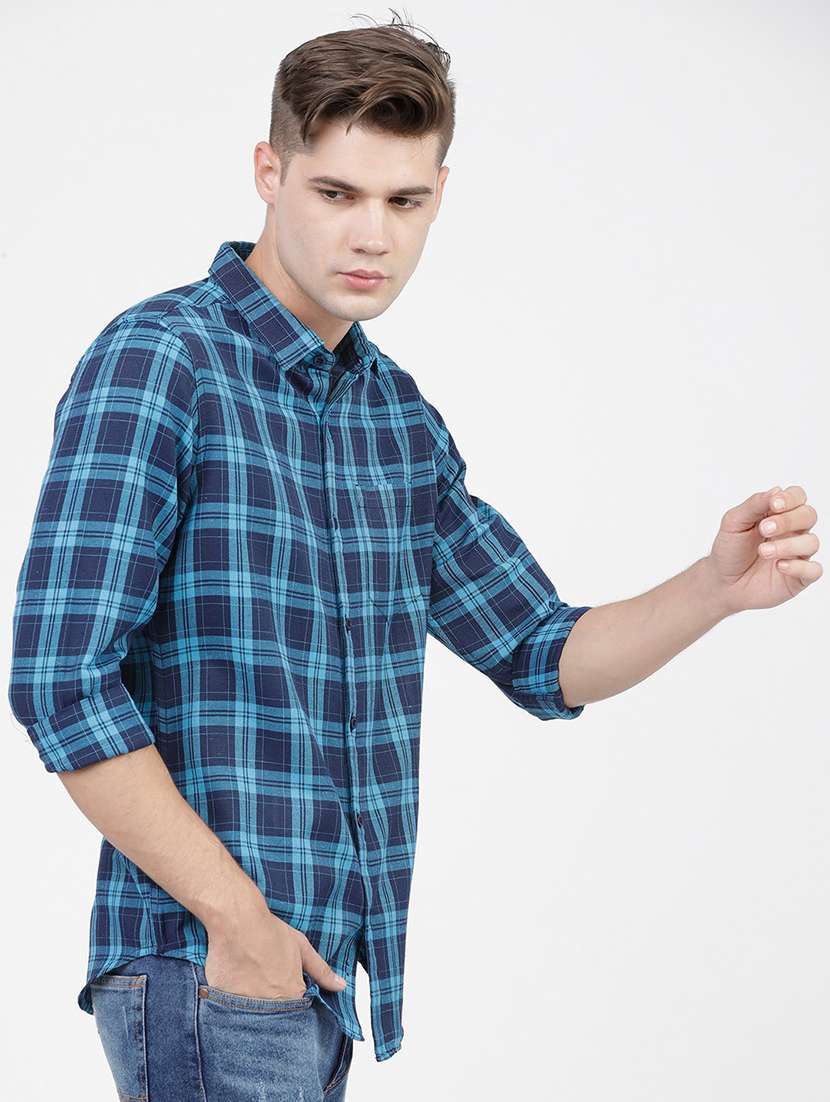 men checkered casual wear shirt - 21487891 - Standard Image - 2