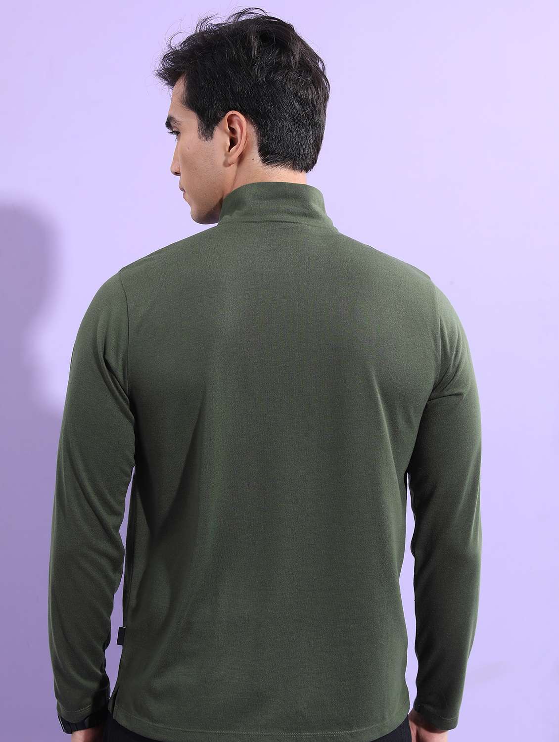 men polo neck color block t-shirt - 21487997 - Standard Image - 2