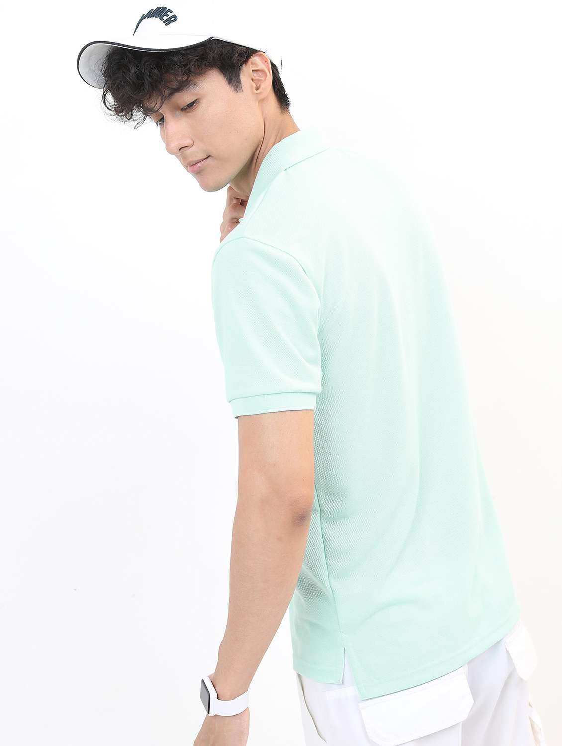 men polo neck placement printed t-shirt - 21488018 - Standard Image - 2