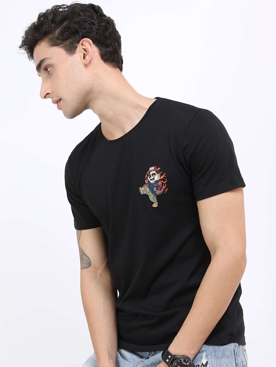 men short sleeved back printed t-shirt - 21488022 -  Standard Image - 2