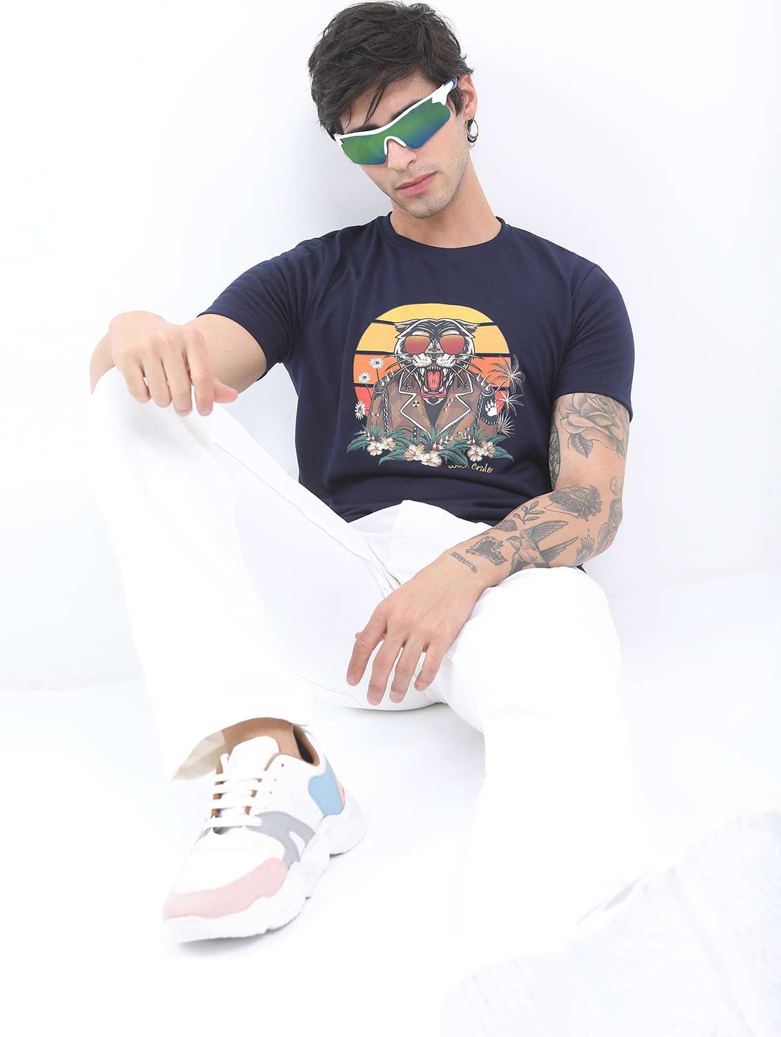 men short sleeved front printed t-shirt - 21488027 -  Standard Image - 2