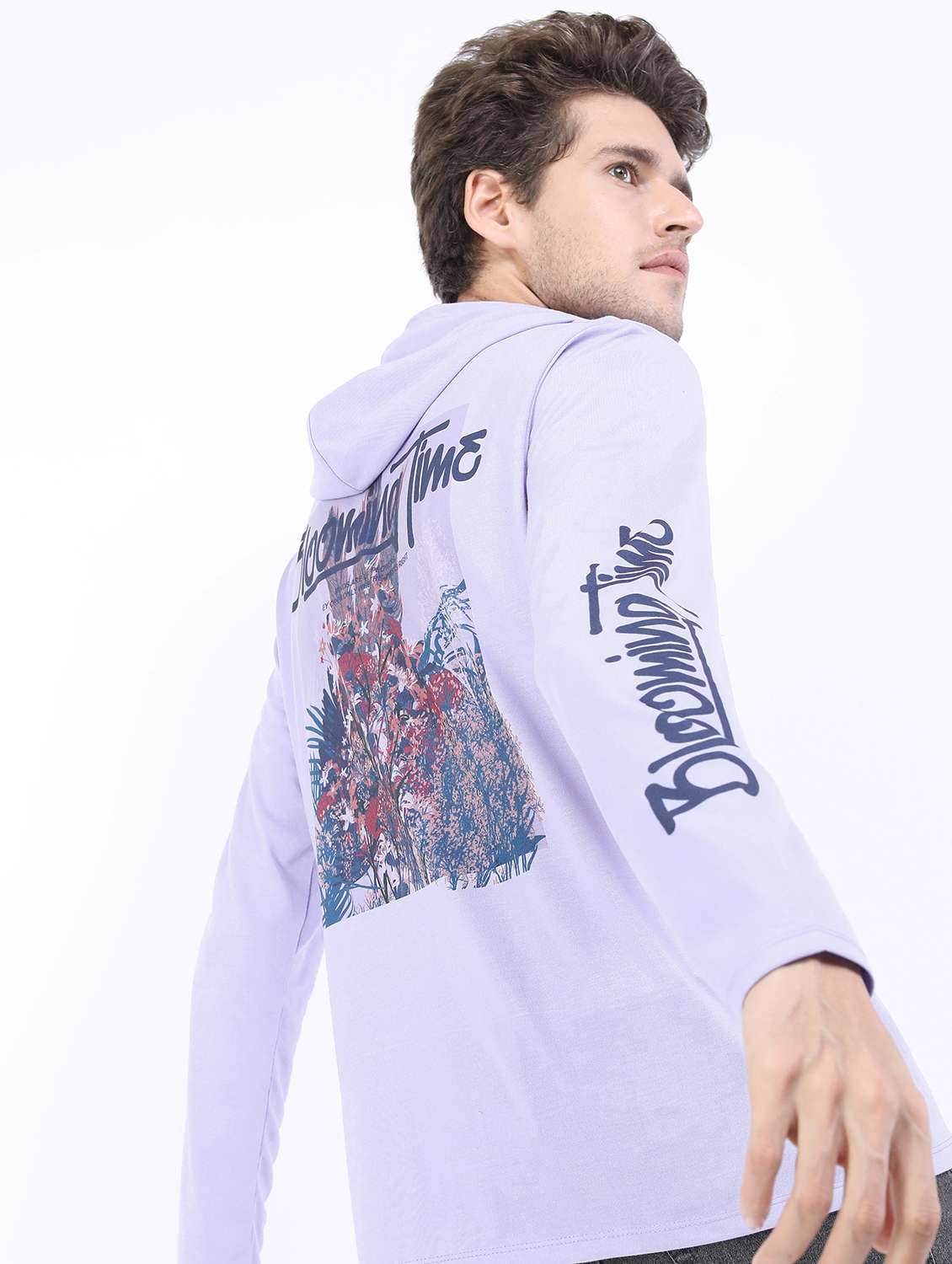 men long sleeved back printed t-shirt - 21488038 -  Standard Image - 2