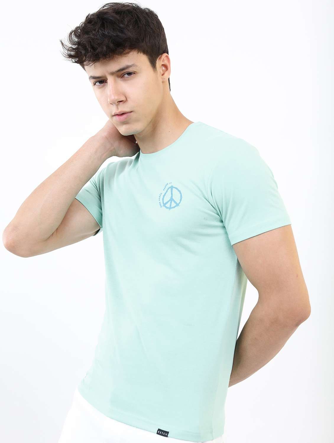 men short sleeved back printed t-shirt - 21488046 -  Standard Image - 2