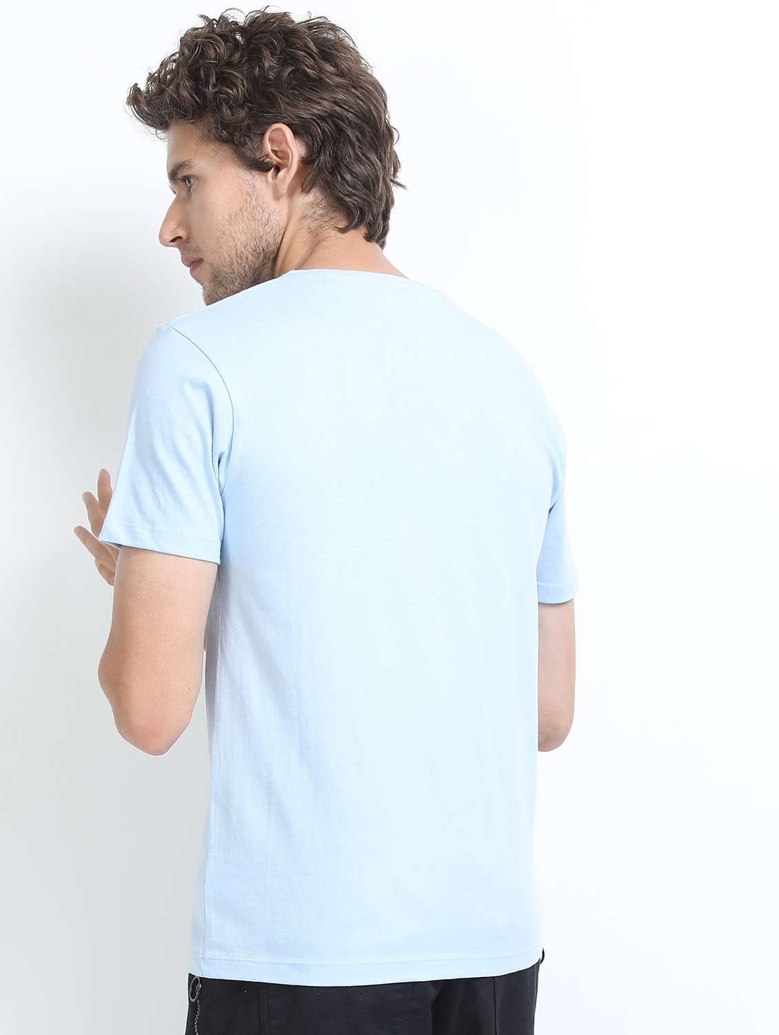 men short sleeve front print t-shirt - 21488057 -  Standard Image - 2