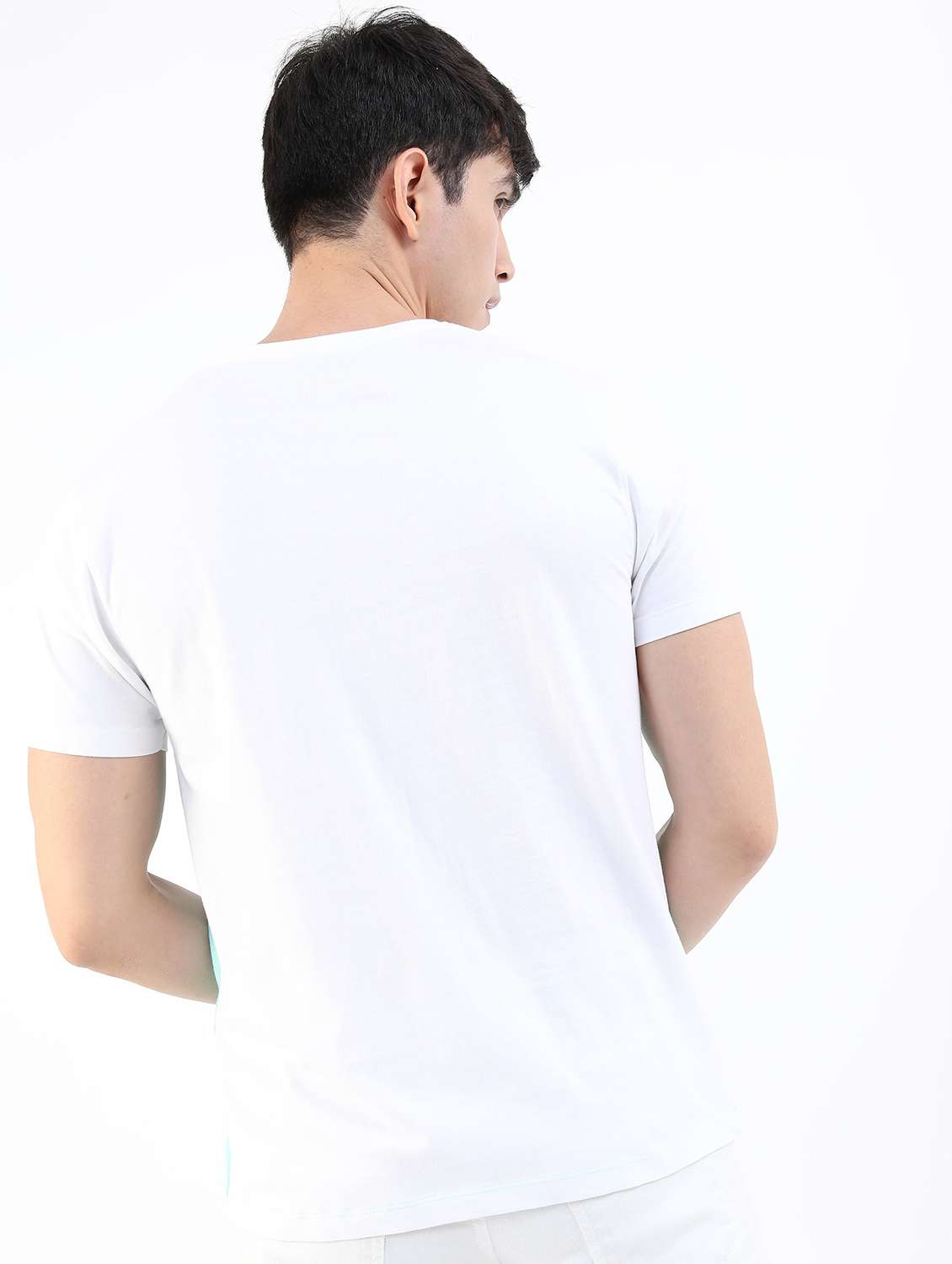 men short sleeve color block t-shirt - 21488060 -  Standard Image - 2