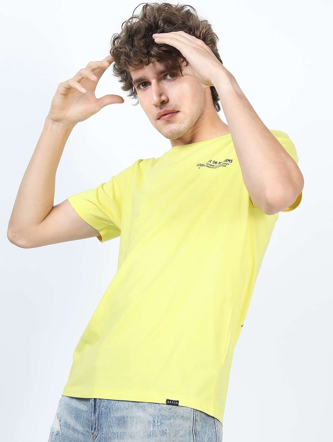 men short sleeve back print t-shirt - 21488070 -  Standard Image - 2