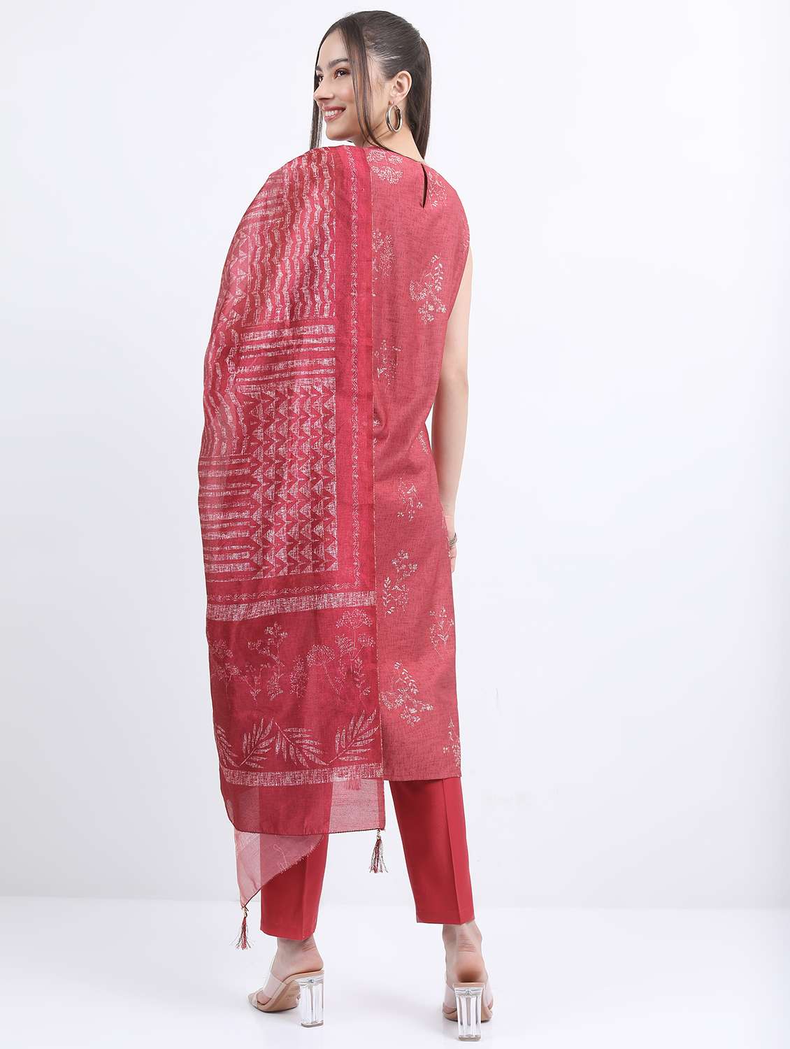 women floral printed kurta pant set with dupatta - 21488183 -  Standard Image - 2