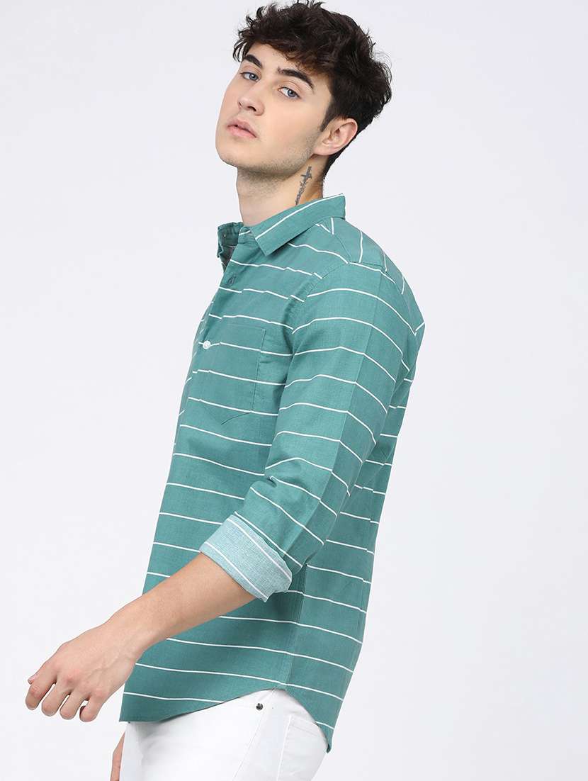 men striped casual shirt - 21488498 -  Standard Image - 2