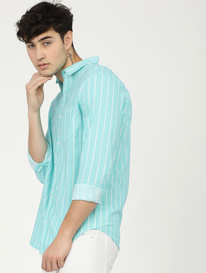 men striped casual shirt - 21488509 - Standard Image - 2