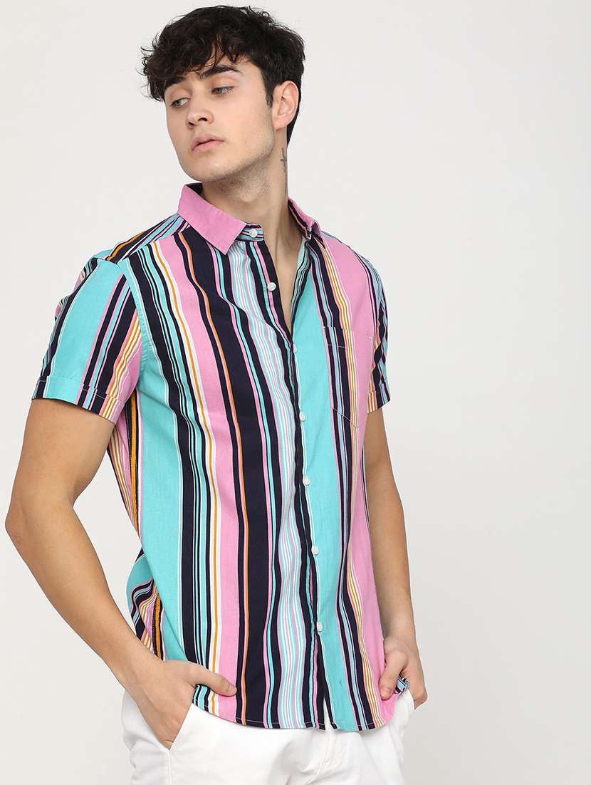 men striped casual shirt - 21488525 -  Standard Image - 2