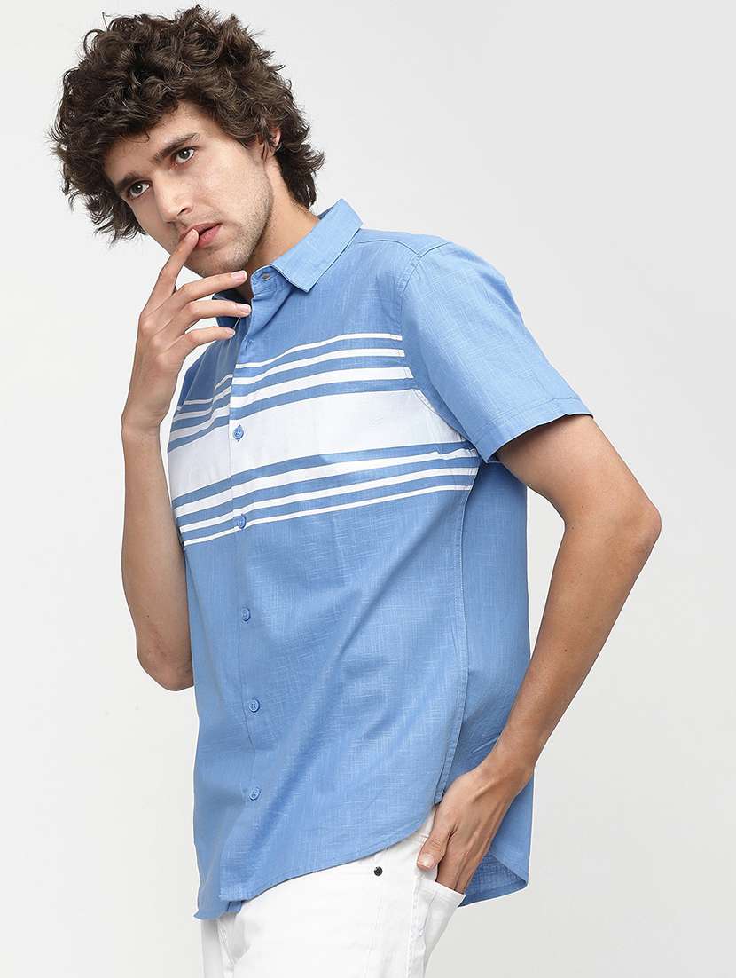 men striped casual shirt - 21488531 -  Standard Image - 2