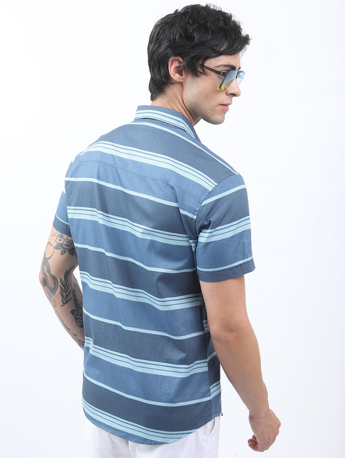 men striped casual shirt - 21488567 - Standard Image - 2
