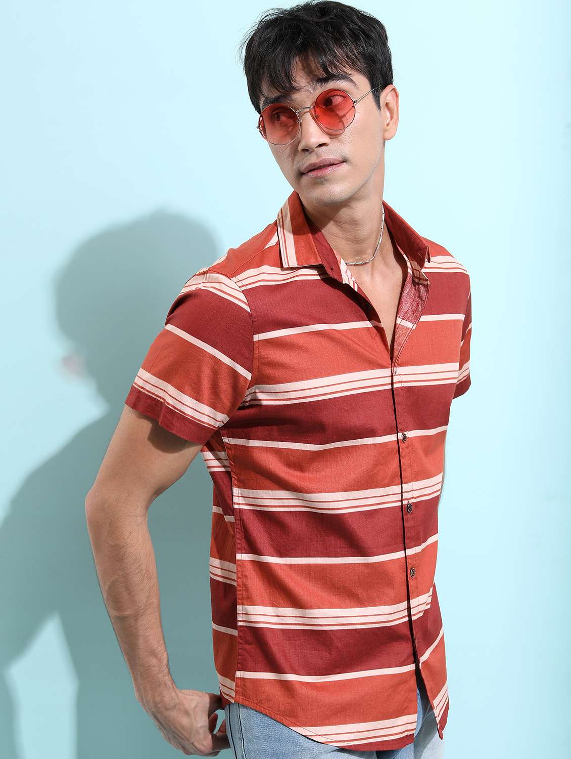 men striped casual shirt - 21488568 -  Standard Image - 2