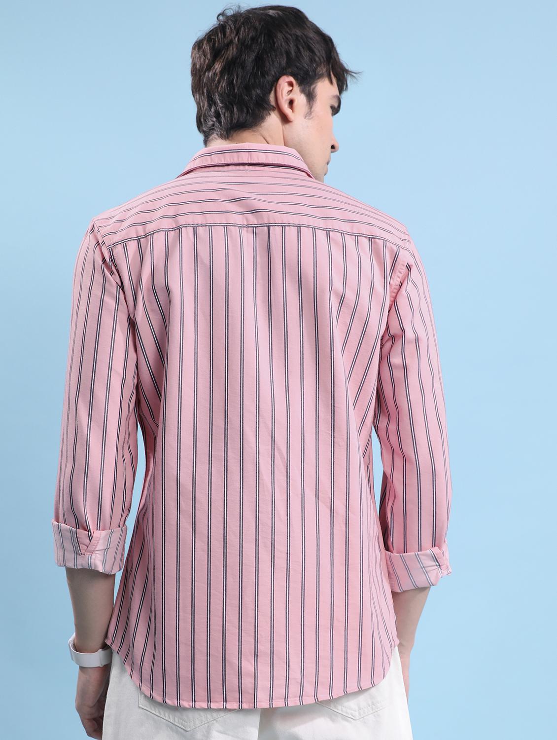 men striped casual shirt - 21488590 - Standard Image - 2